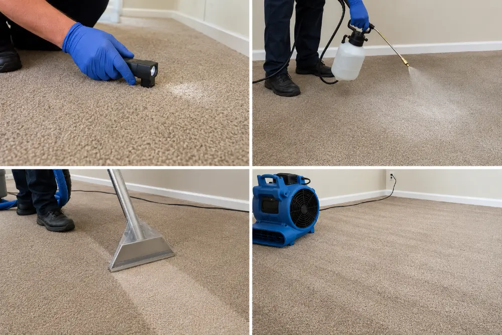 steam carpet cleaning process